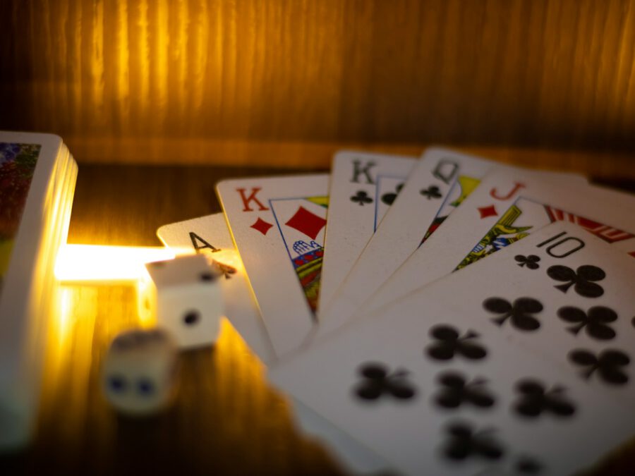 6 of clubs and 6 of clubs playing cards